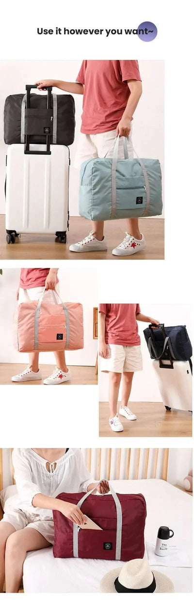 Foldable Travel Duffel Bag for Airlines or Women