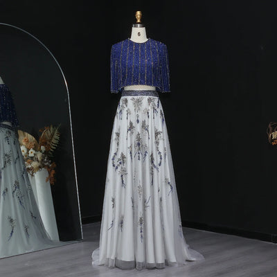 Customized Elegant Luxury Evening Dresses 2 Pieces Sexy Wedding Prom Gowns Exquisite  High Quality Bridal Party Dress for Women