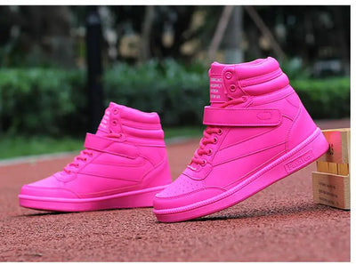 2023 Autumn Designer Wedges White Platform Sneakers Women Shoes Leather Black High Top Sneakers Hidden Increasing Basket Femme