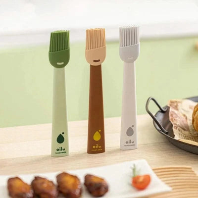 2PCS Silicone Oil Brushes Heat Resistant Oil Brush Barbecue BBQ Tool Kitchen Gadgets Kitchen Accessories Home Items Outdoor