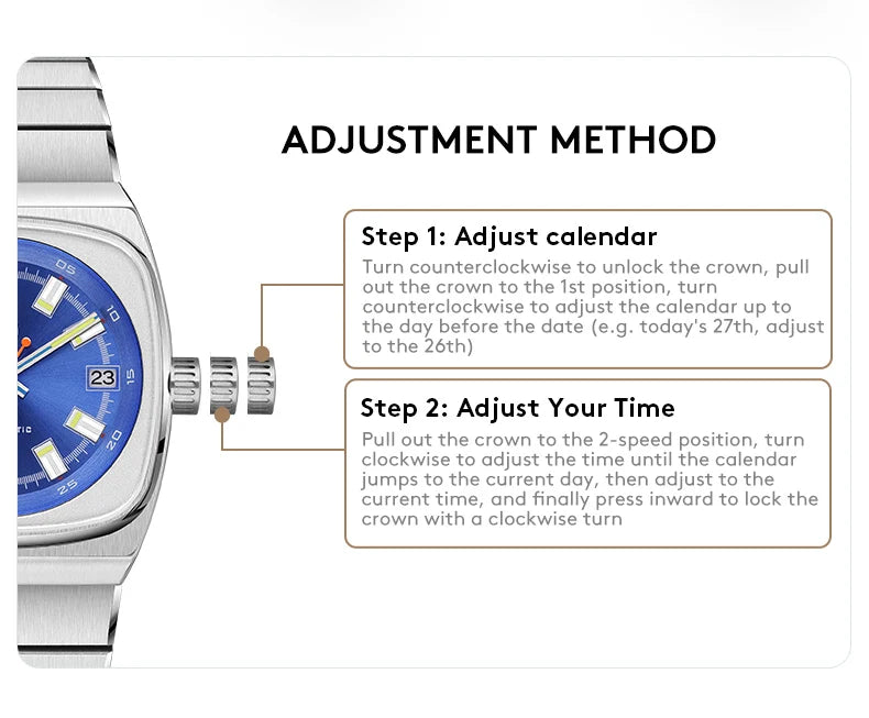 High-End Men's Sports Watch Fashion Square Large Dial Trendy Wristwatch Men's Reloj