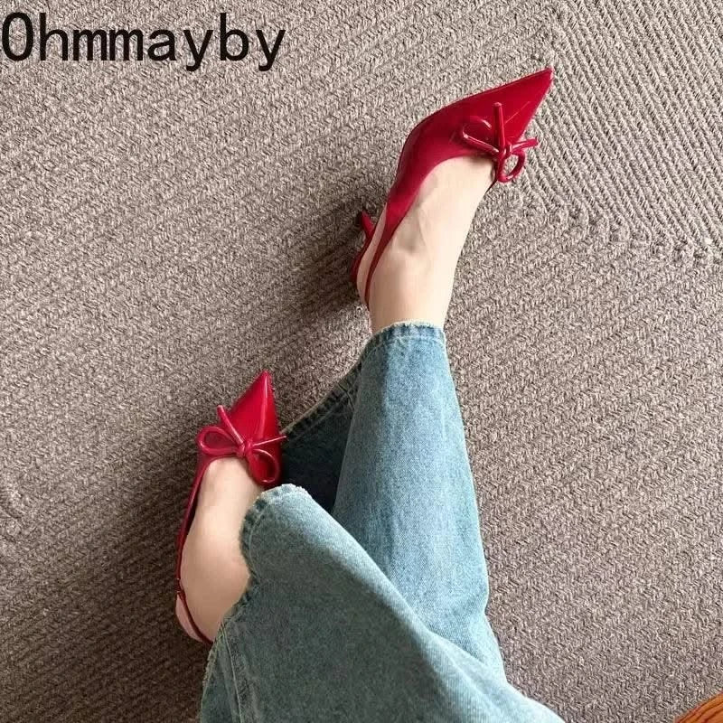 Shallow Butterfly-knot High Heel Women's Elegant Shoes | Sandals |  Wedding | Party Shoes | Summer