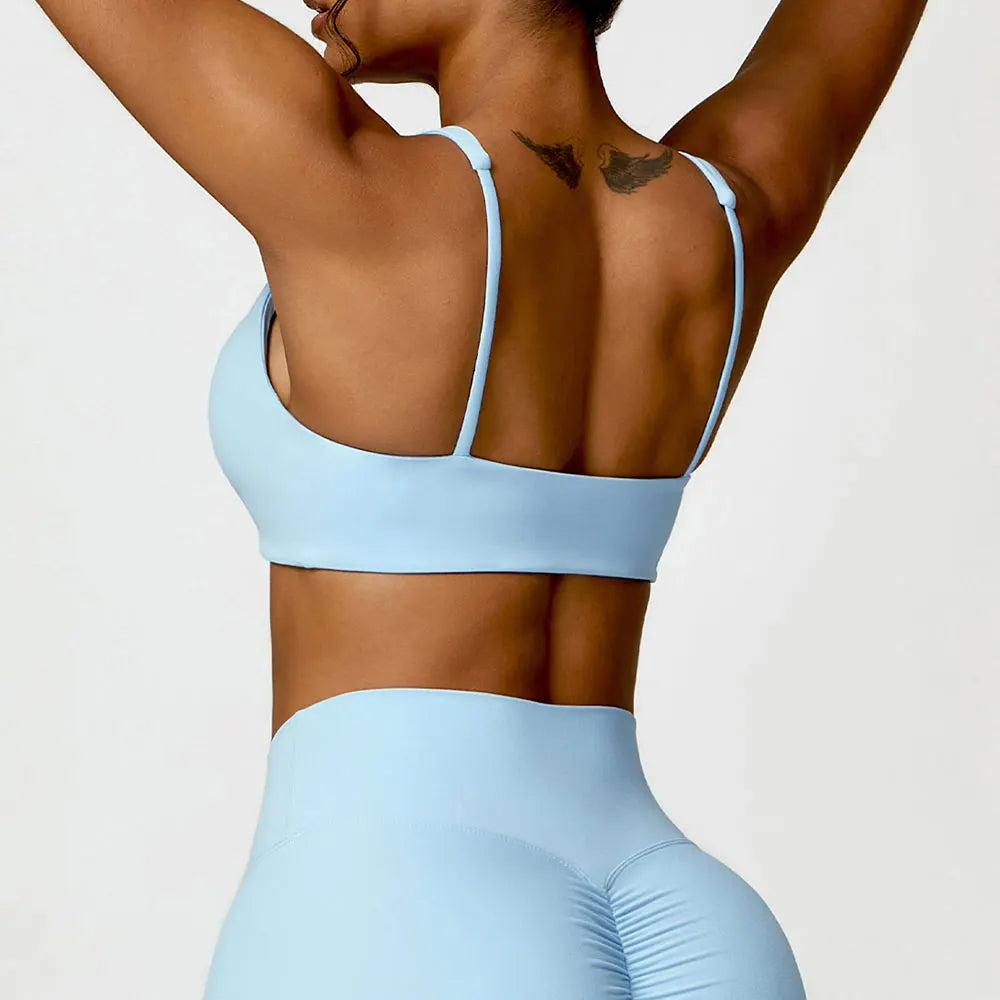 Women Underwear Sports Bras For Fitness Yoga Running Jogging Gym Wear Stretch Padded Sling Sport Top  Athletic Vest Yoga Bra