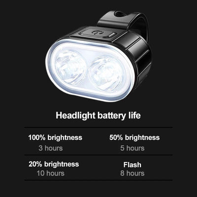 Bicycle TailLamp Headlight Waterproof Bike LED Warning Light Mountain Bike Luminous lamp Night Riding Equipment Bike Lights