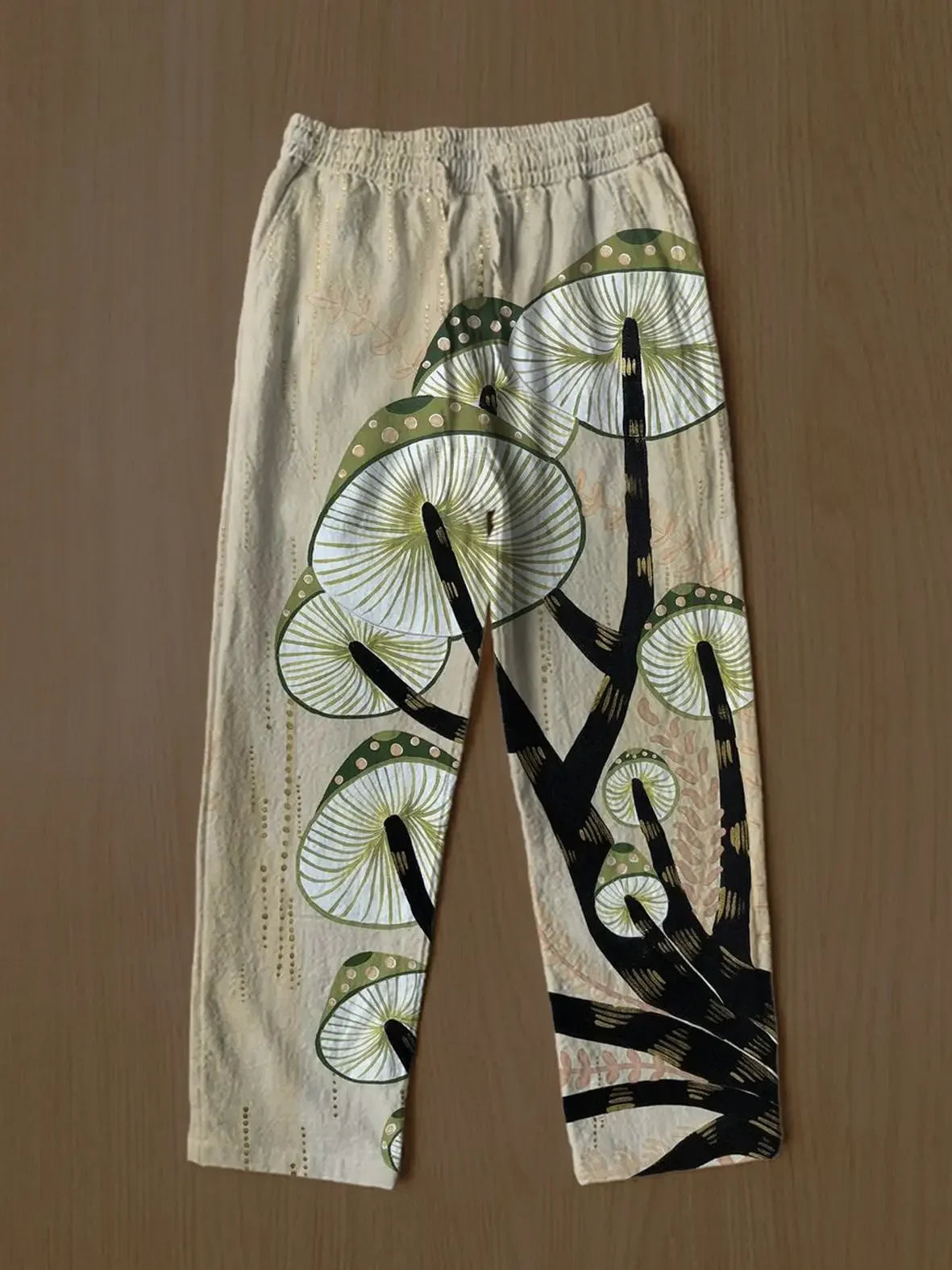 Full Length Wide Leg Pants Printed Colorful Mushroom Hipster Harajuku Summer Trousers Streetwear Sweatants Men Women Clothing