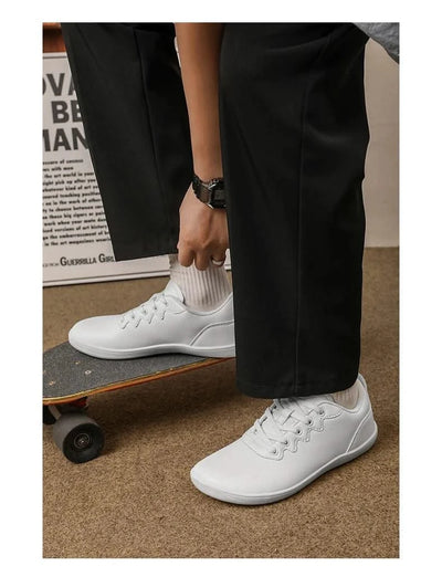 Women Shoes Wide Barefoot Shoes for Women Minimalist Split Leather Casual Shoes Comfortable Pink White Shoes Walking Sneakers