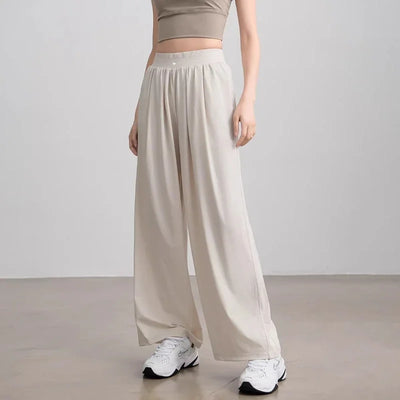 Women's High Waisted Hip Lifting Yoga Wide Leg Pants Athletic Casual Fitness Pants
