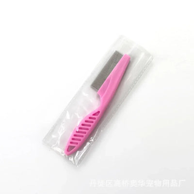 Pet Hair Shedding Comb Stainless Steel Flea Comb for Cat Dog Pet Comfort Flea Hair Grooming Comb Dog Brush Grooming Tools
