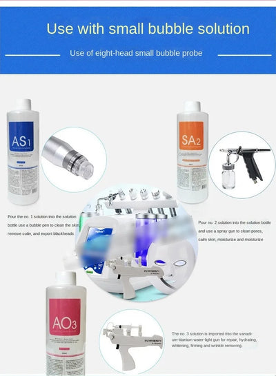 Skincare Face Serum Hydro Facial Aqua Peel Solution 400ml AS1 SA2 AO3 For  Machine Skin Deep Cleaning