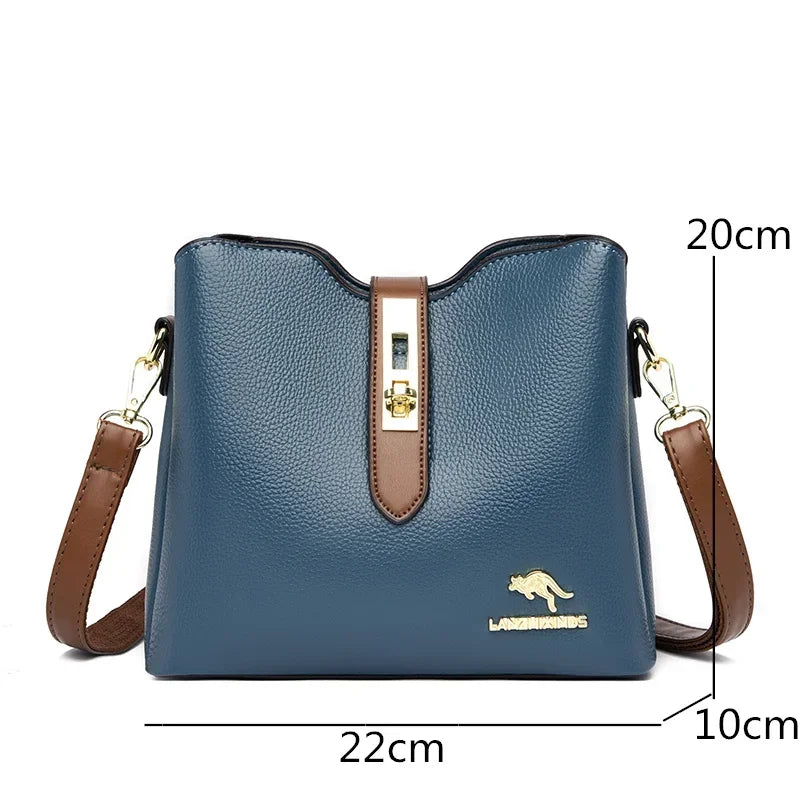 Genuine Brand Soft Leather Women’s Handbags High Quality Small Shoulder Bags Women Luxury bags Fashion Ladies Crossbody Bags Sac