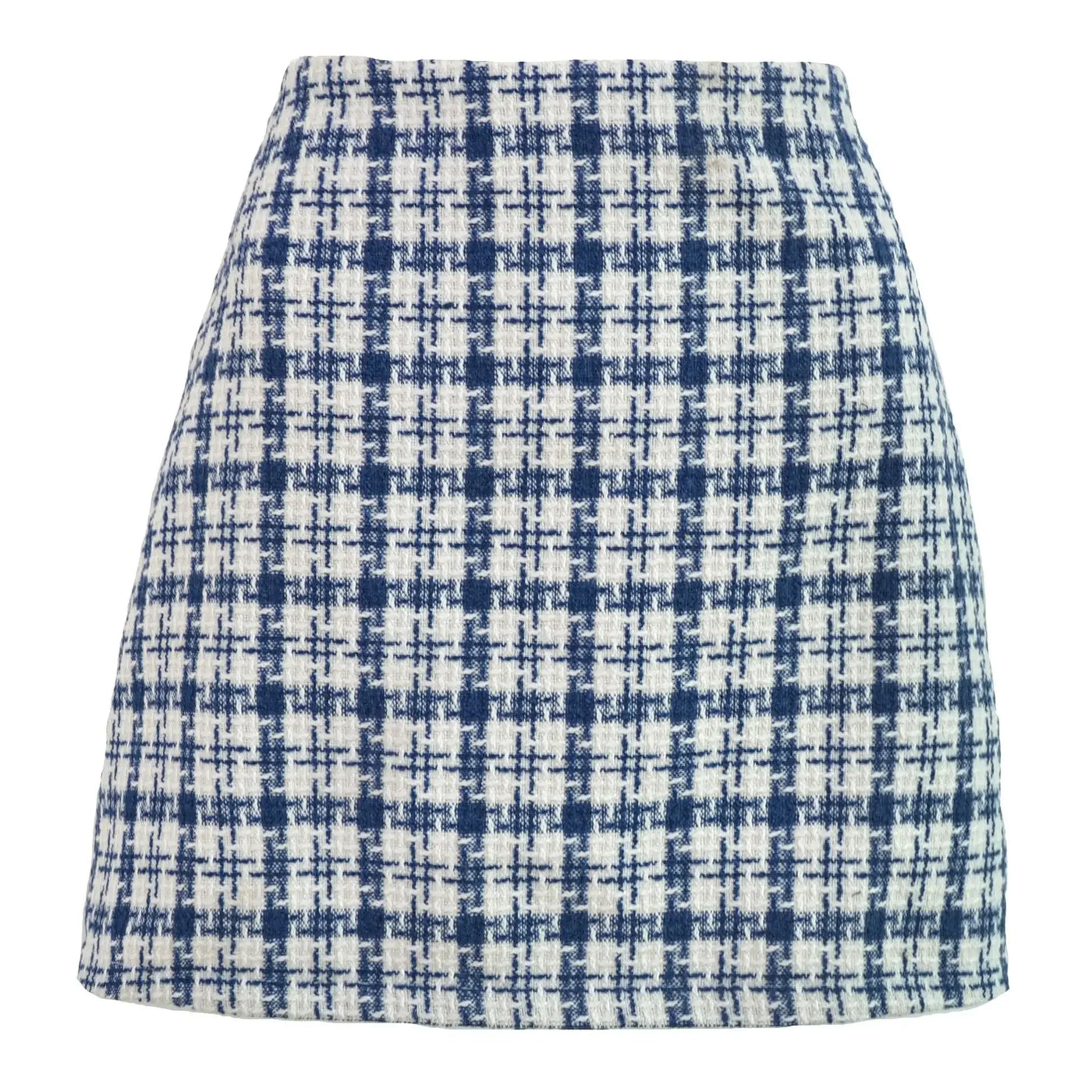 Women Ruffle Pleated Skirts Summer High Elastic Waist Plaid Zipper Skirt LDY-WW6615