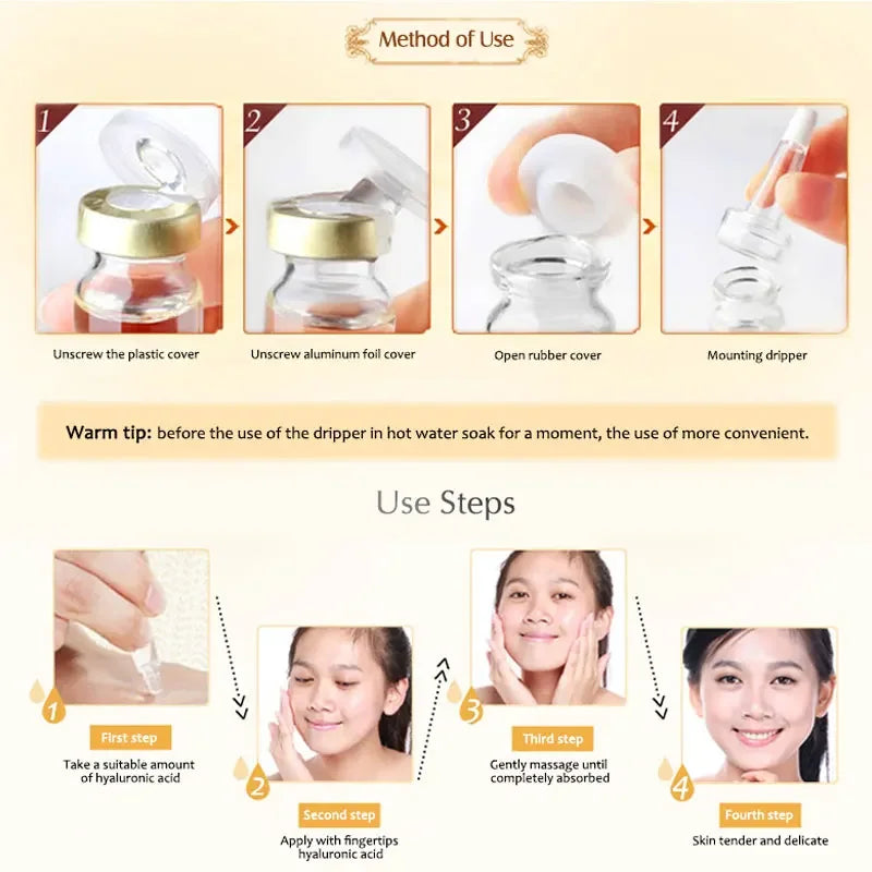 Six Peptides Face Serum 5pcs/10pcs/Lot for Moisturizing Facial Essence Skin Care Peptide Face Liquid