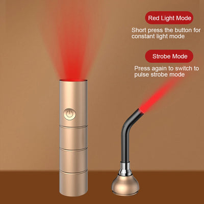 Red Light Therapy Device Cold Sore Canker Sore Treatment Infrared Light Therapy Wand for Mouth Nose Ear Knee Feet Hands Ankle