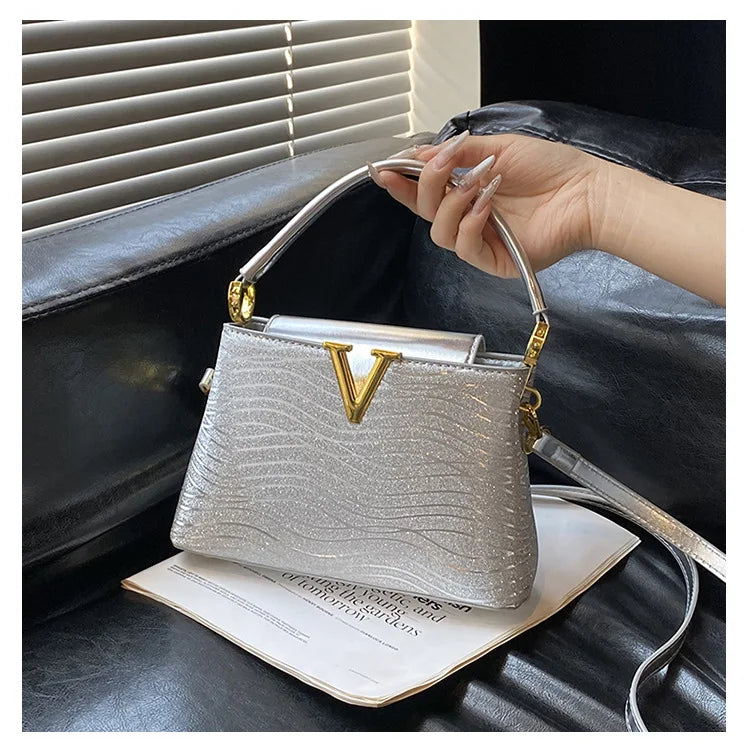 2025 New High-Sense Women's Designer Handbag - Feminine, Versatile, Large Capacity for Work & Crossbody
