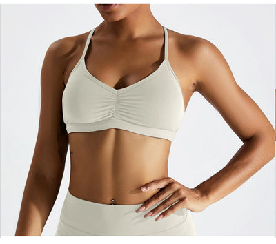 Sexy Scrunch Sports Bra Gym Top Women Running Back Cross Top Women Sportswear Yoga Underwear Fitness Workout Yoga ClothingWomen