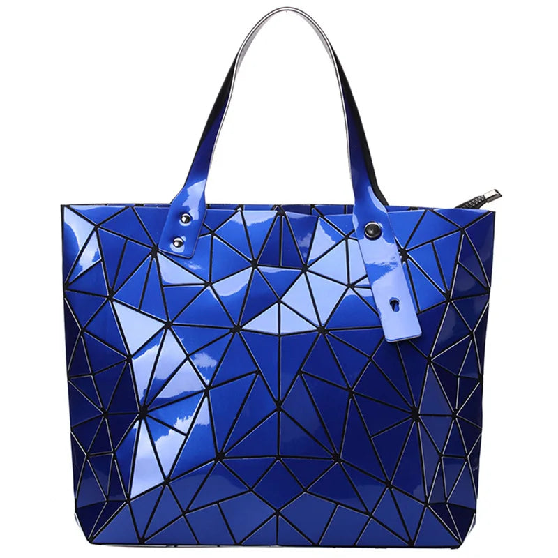 Fashion Luxury bag Women Top-Handle Bag New Designer Famous Brand Lady Shoulder Bag Bright Geometry Female Handbags Totes