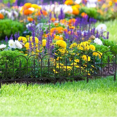 Garden Edging Fence Bendable Landscape Border Decorative Garden Fence Plant Lawn Flower Bed Fencing Barrier Home Yard Decor