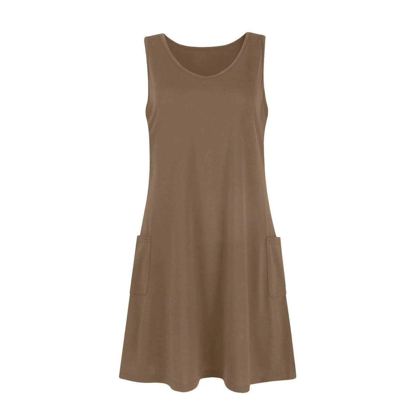 Womens Summer Dresses Plain Loose V Neck Sleeveless Sundresses Swimsuit Coverup With Pockets Vestidos Para Mujer платье женское