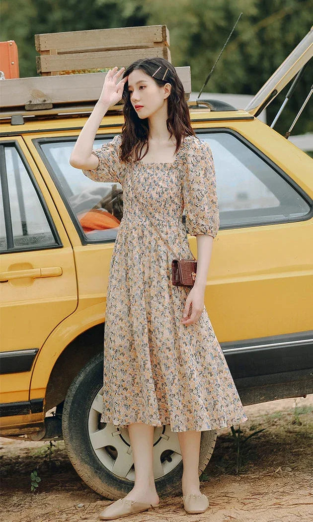 Dresses For Women 2024 Floral Woman Dress Open Back Backless Clothes Beach Flower Tight Bodycon Midi New In Offer Stylish