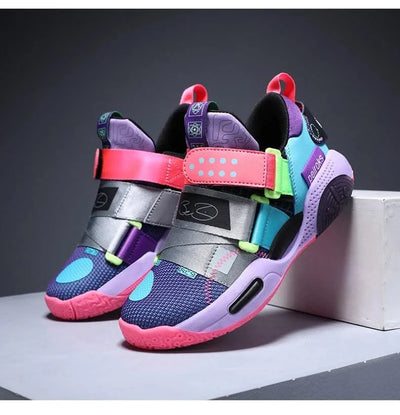 Children's Basketball Shoes For Boys Girls Non-slip Kids Sport Shoes Lightweight Outdoor Sneakers Trainers Footwear Comfortable