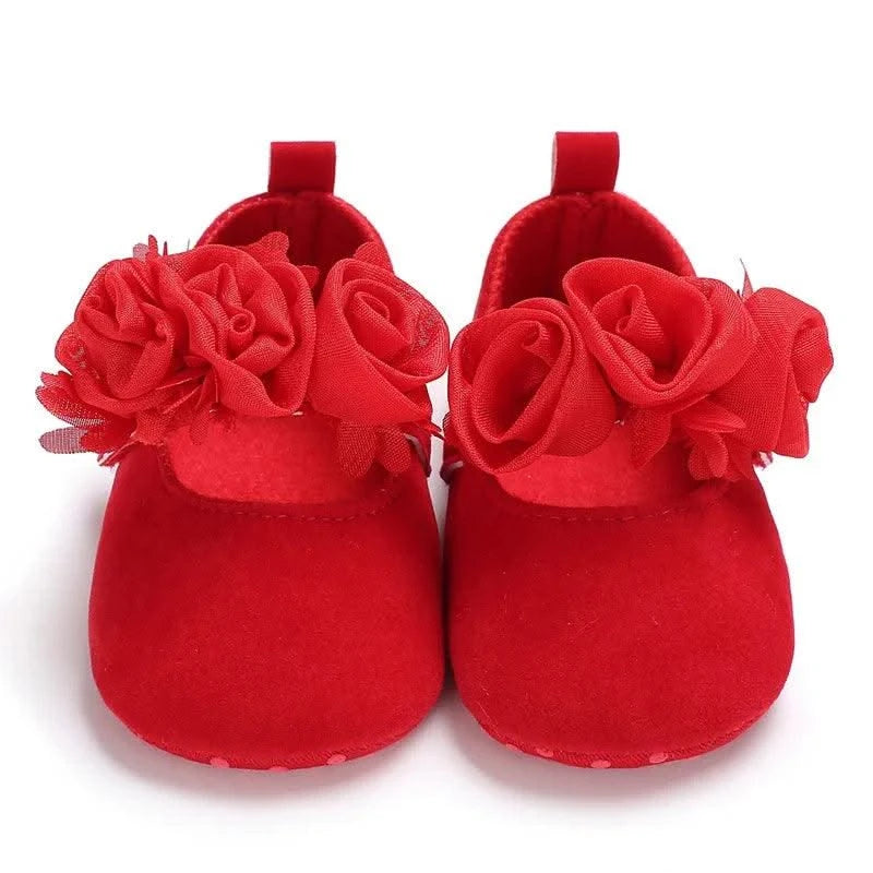 Children's Soft-Soled Flat Shoes With Design | Baby Shoes For All Seasons 0-1 Year Old |Girls Princess Shoes | First Walkers