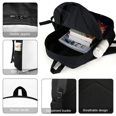 German Shepherd Galaxy art Backpack Printed School Backpacks For Teenagers Bags For Girls 17 Inch School Backpack Bag