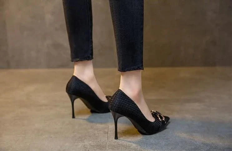 Non Slip Casual Ladies High Heeled Pump Shoes | Elegant Hot Trendy Women's Shoes