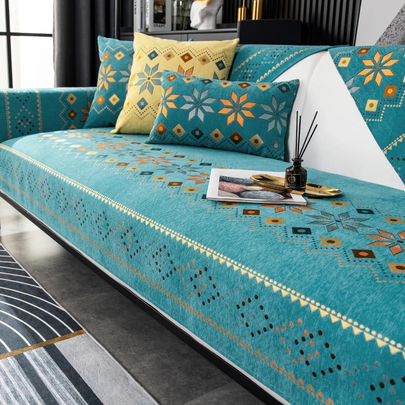 Sofa mats are universal all year round, simple and modern, pet friendly, non slip and scratch resistant, and home decoration pro