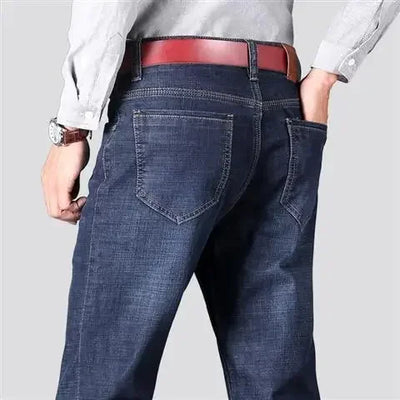 Jeans for Men Work Wear Male Cowboy Pants 2024 Fashion Trousers High Quality Original Classic Straight with Pockets New in Baggy