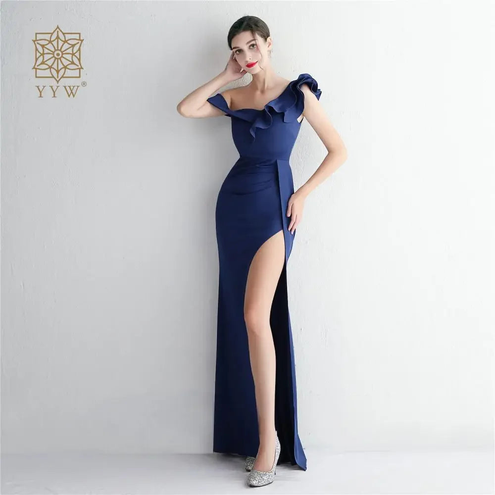 Long Wedding Godmother Dress Evening Woman Party Stain Dresses Burgundy Sexy Mermaid Maxi Ball Gown Luxury Dress Birthday Gown