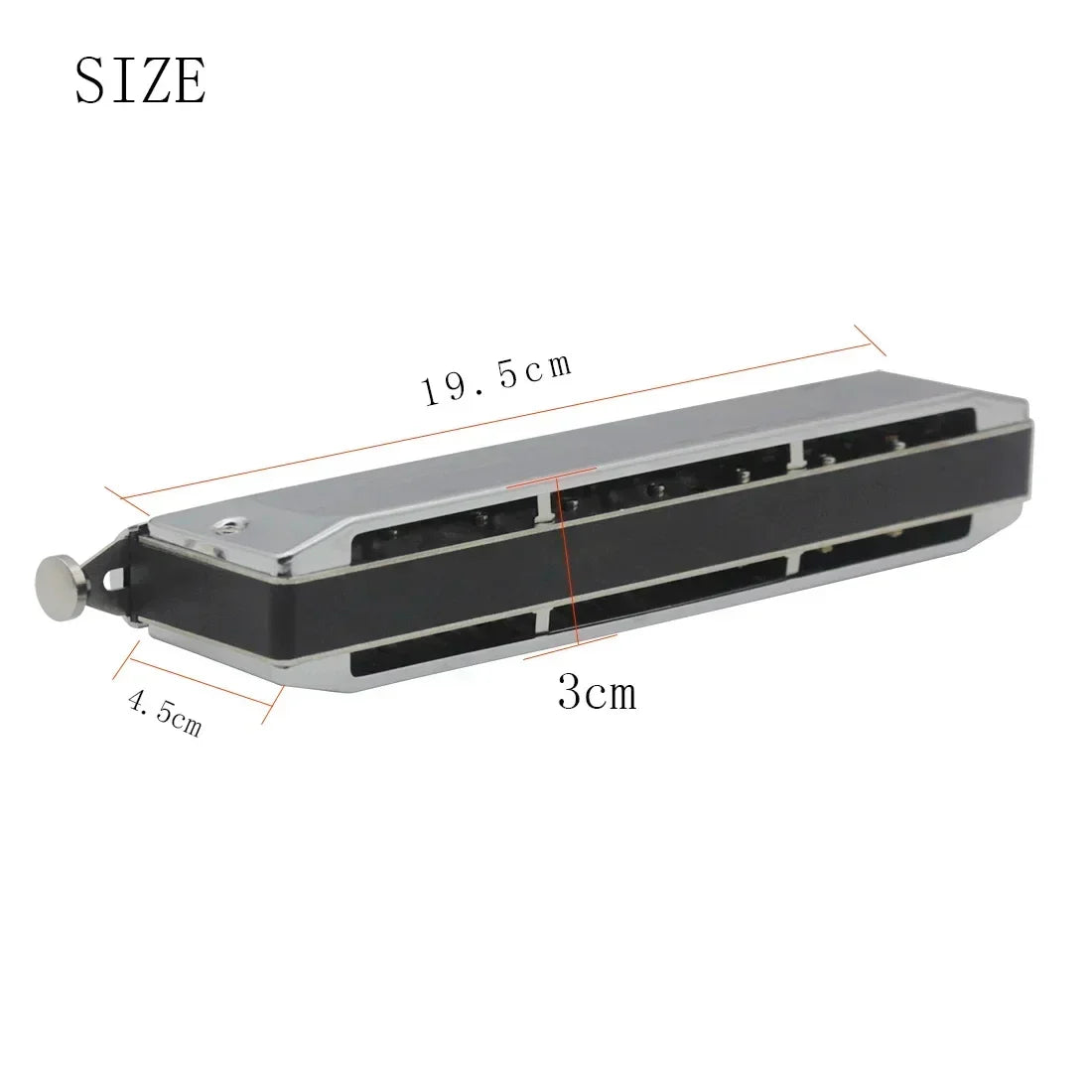 IRIN Harmonica 12/16-Hole 48/64-Note Chromatic Harmonica Semitones Mouth Organ Professional Harmonica Woodwind Instrument