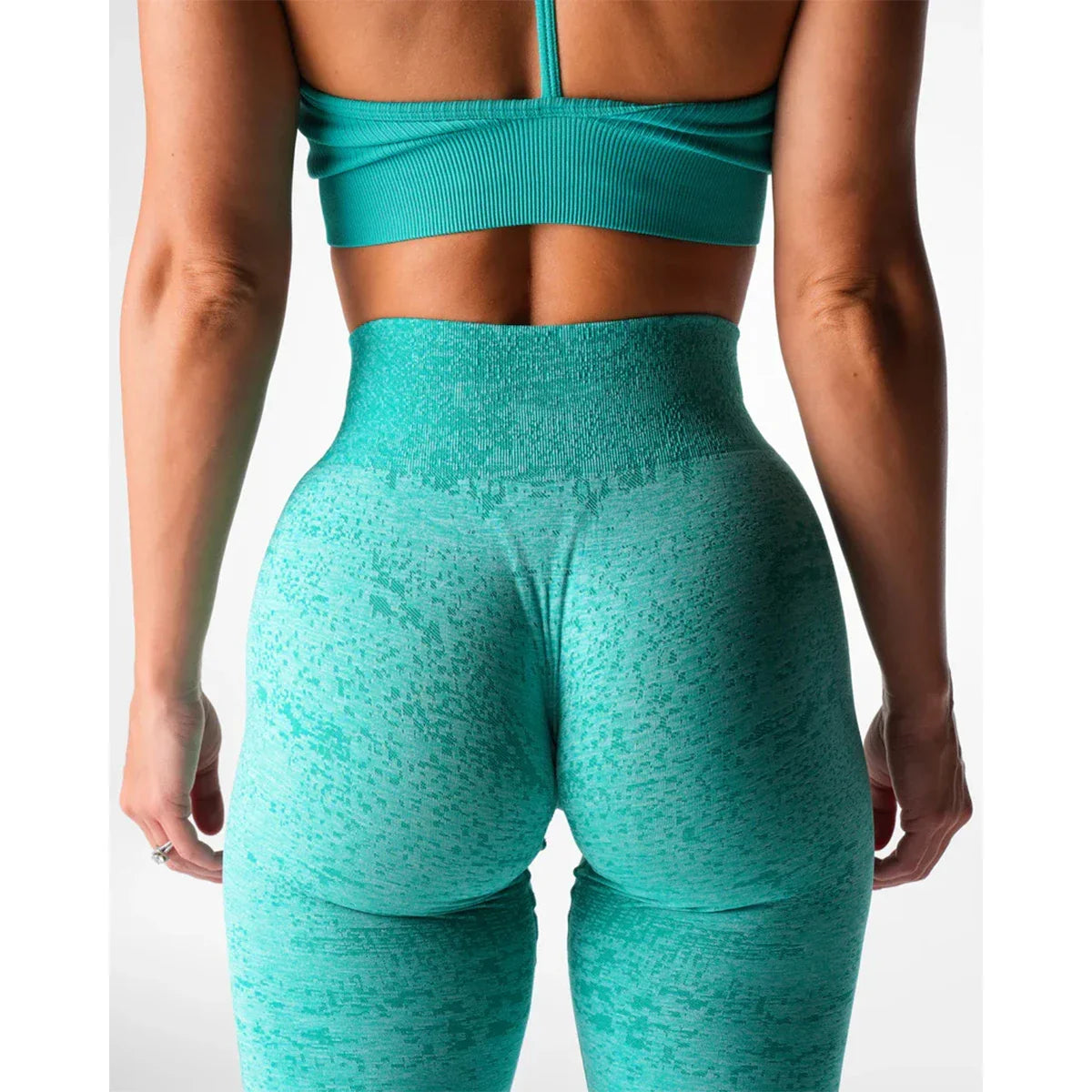 Women Yoga Leggings Hips Lifting Gym  Seamless Sport Pants High Waist Fitness Leggings Bubble Butt Workout Digital Seamless
