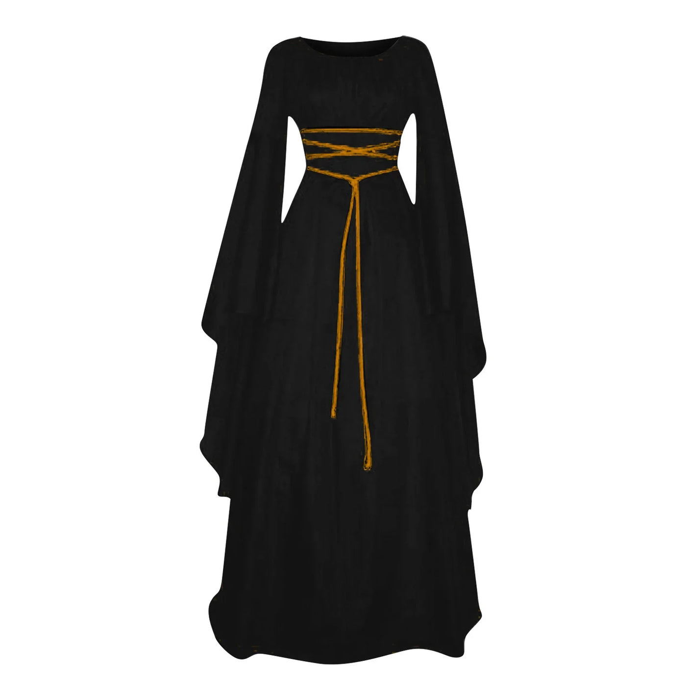 Women Dresses Vintage Medieval Cosplay Costume Ghost Witch Vampire Gothic Dress Halloween Christmas Masquerade Party Dress