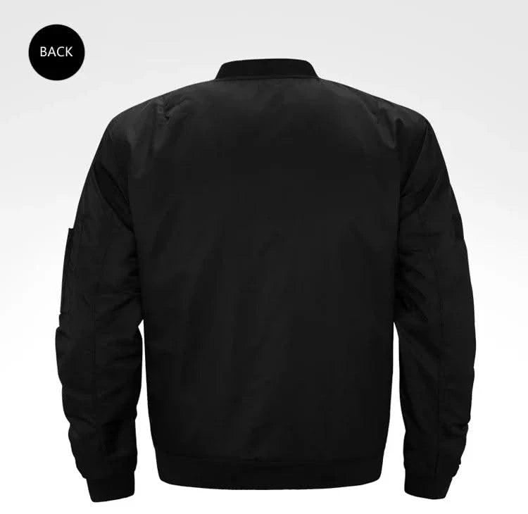bomber jacket Bomber Jackets Men Casual Solid Zipper Pilot Jacket Green New Slim Fit Male Coats Mens Military New pilot Air men