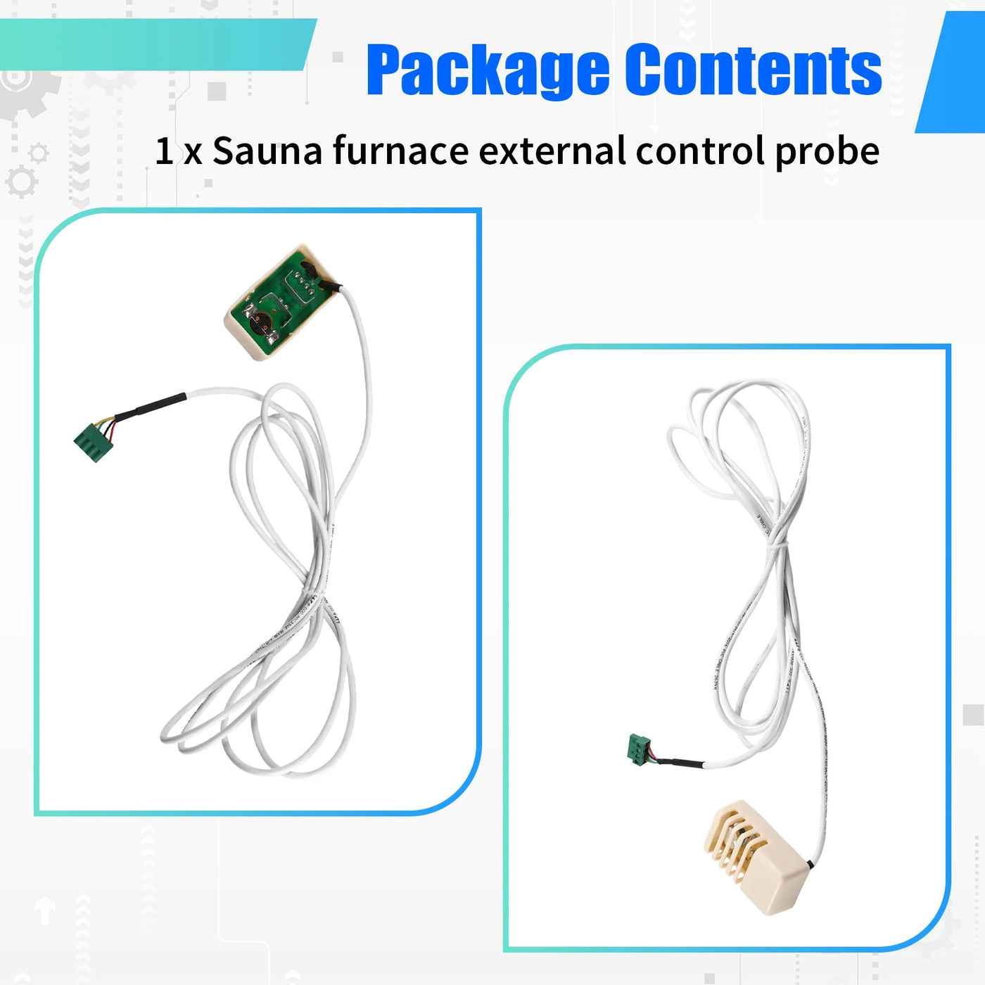 Daily Sale Sauna Furnace External Control Probe Wire Temperature Control Probe Sauna Room External Control Sensor Probe