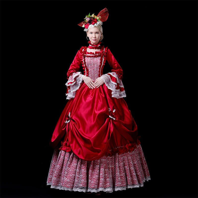 Customized Ball Gown Medieval Marie Court Evening Dresses Historical Victorian Baroque Prom Party Gowns Halloween Masquerade
