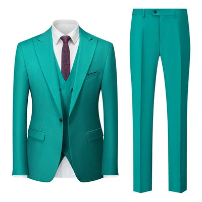 Italian Business Gentleman Slim Suit, Groom Wedding Blazers, Men's Blazers, Italian Costume, Sizes M to 5XL