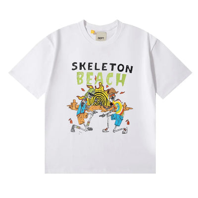 New Designer DEPT T-shirts For Men O-neck Cotton T Shirt Fashion Streetwear Cotton Tees Summer Women Casual Loose Print T-shirt