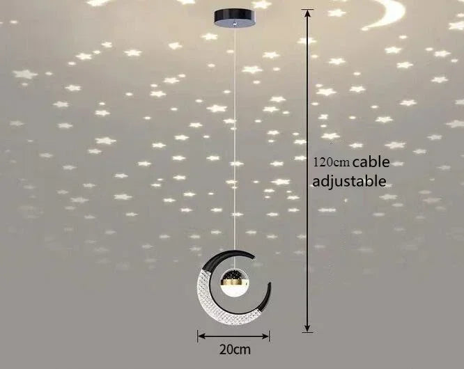 Home decor corridor ceiling light star chandelier modern living room bedroom bedside chandelier bar atmosphere decor chandelier