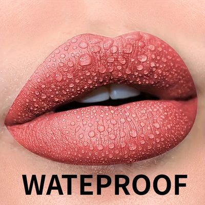 Luxury Matte Velvet Lip Gloss – Long-Lasting, Waterproof, Highly Pigmented Berry Tones, Perfect for Everyday Lip Makeup
