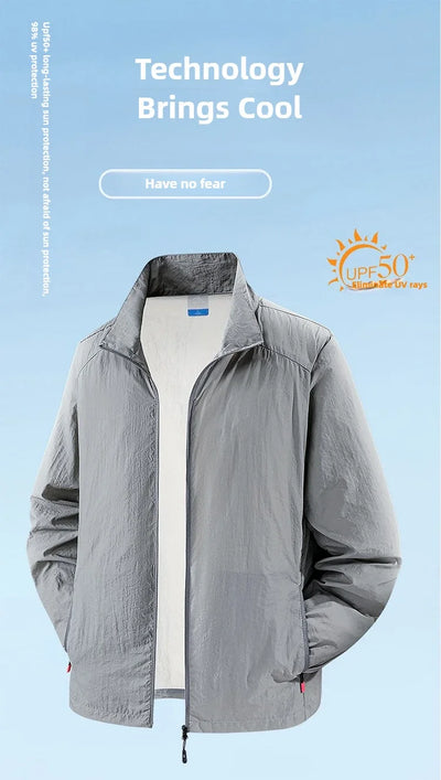 Summer Women's UPF 50+ Light Jacket Full Zip Sun Protection Coats Long Sleeve Sun Shirts for Woman Hiking Fishing Zip Pockets