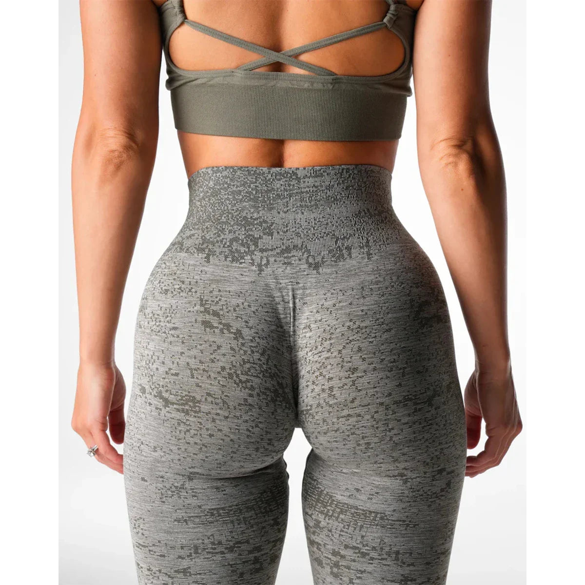 Women Yoga Leggings Hips Lifting Gym  Seamless Sport Pants High Waist Fitness Leggings Bubble Butt Workout Digital Seamless