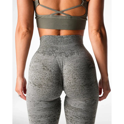 Women Yoga Leggings Hips Lifting Gym  Seamless Sport Pants High Waist Fitness Leggings Bubble Butt Workout Digital Seamless