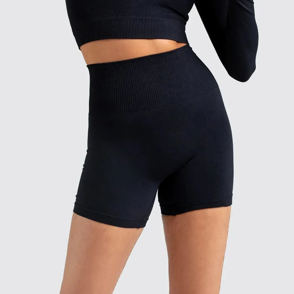 WAREBALL Sports Shorts For Women Cycling Jogging Fitness High Waist Booty Push Up Gym Shorts Female Tight Leggings Yoga Clothing