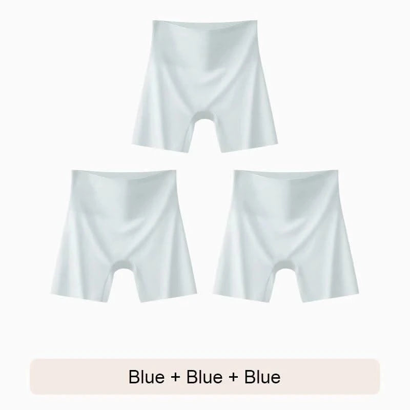 Female Boxer Shorts Plus Size Shorts Ice Silk Underwear for Women Women Seamless Panties Safety Short Pants Woman Girdle Brief