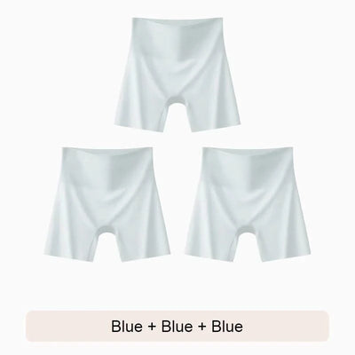 Female Boxer Shorts Plus Size Shorts Ice Silk Underwear for Women Women Seamless Panties Safety Short Pants Woman Girdle Brief