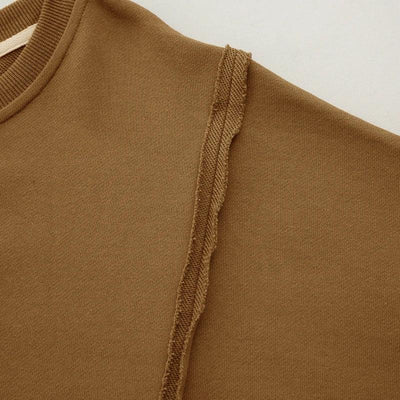 Oversized 100% Cotton Women Sweatshirts Long Sleeve Patchwork Open Side Streetwear Harajuku Pullovers Autumn Clothes For Women