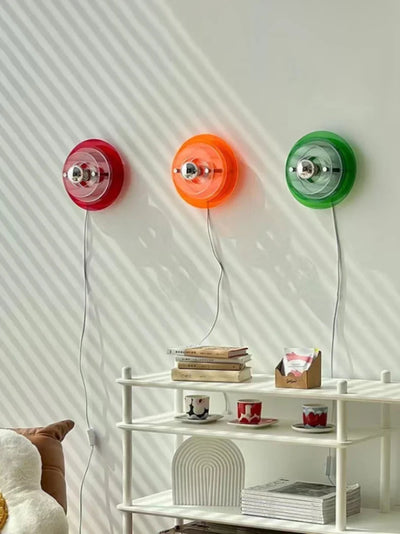 Creative Artist Home Decor Lamp Modern UFO Flying Saucer Wall Lamps Medieval Bedroom bedside Living Room Wall Hanging Lights LED