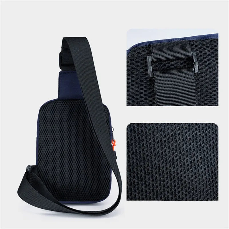 Chest Bags Men's One Shoulder Crossbody Bag Large Capacity Outdoor Sports Leisure Fashion Small Shoulder Bag Backpack Men's