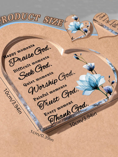 1pc Acrylic Christian Bible Decoration Christian Gifts for Women Prayer Religious Gifts Home Office Decorations